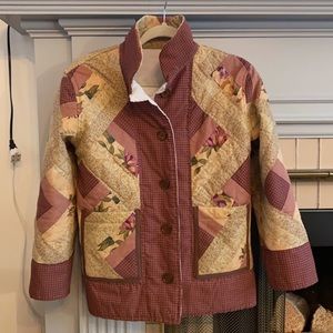 Vintage quilt coat chore coat